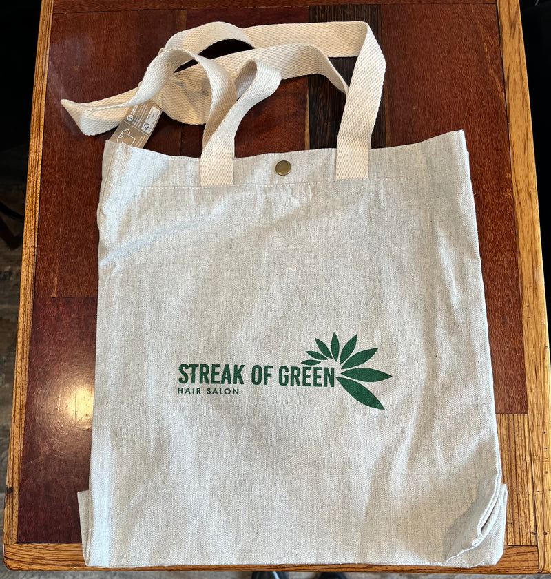 Streak of Green Reusable Bags