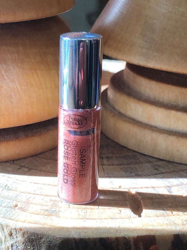 Pure Anada Glisten Lip Gloss in Rose Gold Sample Size