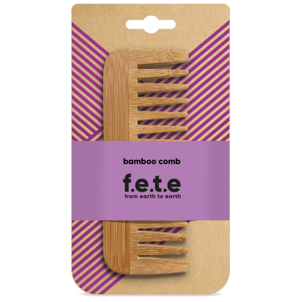 F.E.T.E Bamboo Wide Tooth Comb