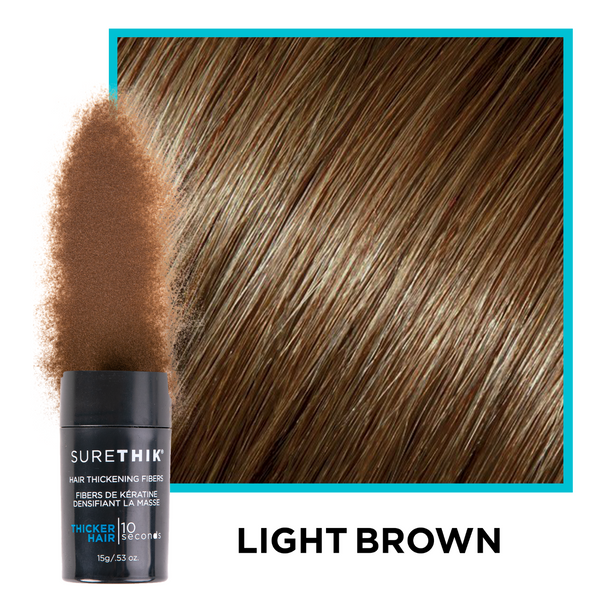 SureThik Hair Fibers in Light Brown 15G