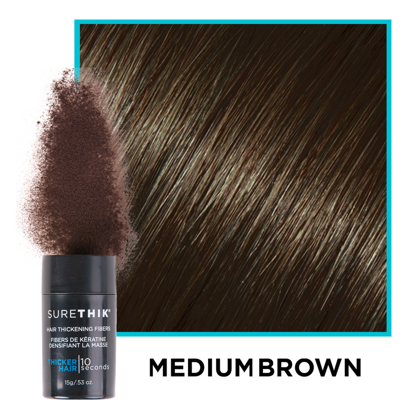 SureThik Hair Fibers in Medium Brown 15G
