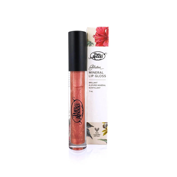 Pure Anada Glisten Mineral Lip Gloss Rose Gold 7ml