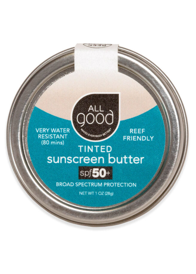All Good Mineral Face Tinted Butter Sunscreen SPF50 1oz