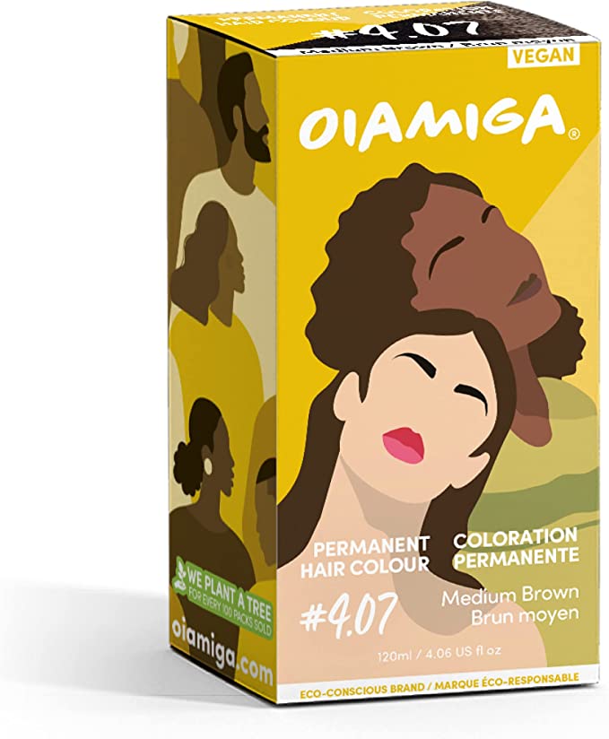 Oiamiga Medium Brown #4.07 Permanent Hair Colour